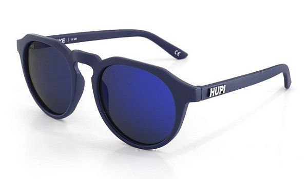 Óculos de Sol Hupi Spike Armação Azul Lente Azul Espelhado
