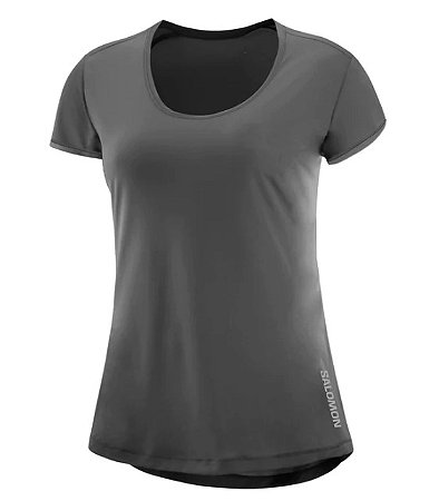 Camiseta XA Trainning Salomon Cinza Escuro - Feminina