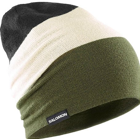 Gorro Salomon Flatspin - Oliva/Bege/Preto