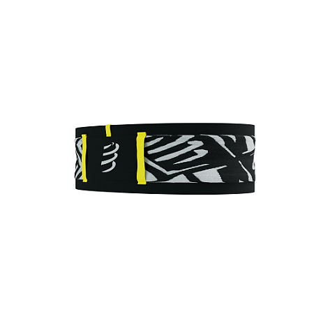 Cinto Multifuncional Free Belt Pro Compressport - Branco/Preto/Amarelo