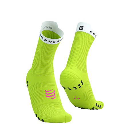 Meia de Compressão para Corrida Compressport - Pró Racing V4 Cano Médio(Novas cores)