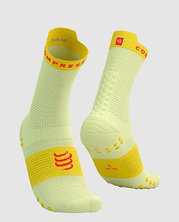 Meia de Compressão para Corrida Compressport - Pró Racing V4 Cano Médio 2025