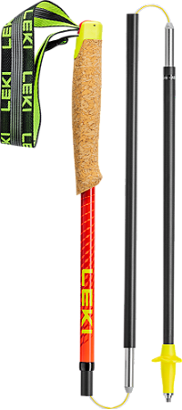 Bastões de Caminhada Dobráveis LEKI Neotrail Pro FX.One Superlite Red - Par