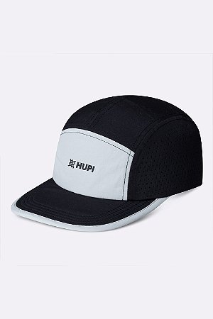 Boné Hupi Five Panel Supreme Air - Preto/Cinza