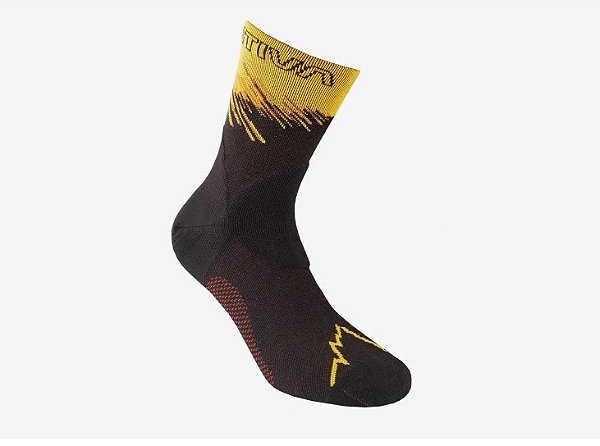Meias La Sportiva Ultra Running Socks - Preta Amarela