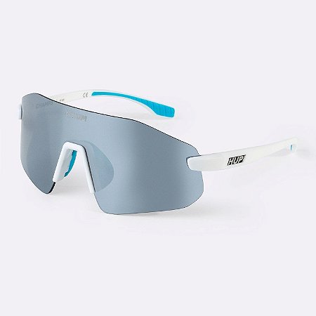 Óculos de Sol HUPI Champs Branco Lente Cristal Espelhado