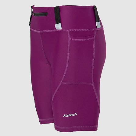 Bermuda Compressão Kailash Ktr Fast - Feminina com Elásticos para Bastões