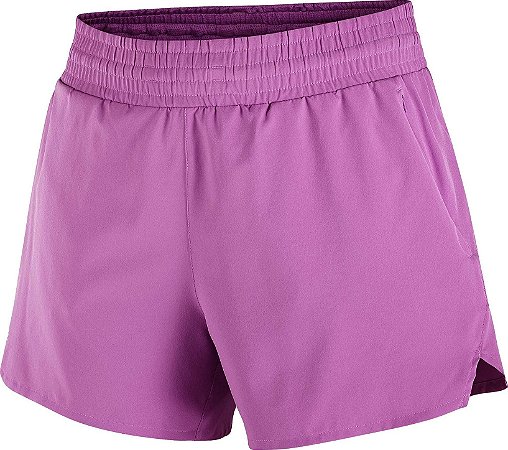 Short Salomon ShakeOut Core 4" 2 em 1 - Feminino com lycra interna