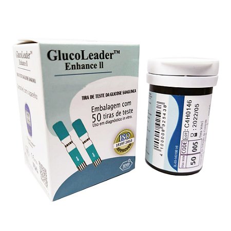 Frascos Com 50 Tiras Reagentes - GlucoLeader