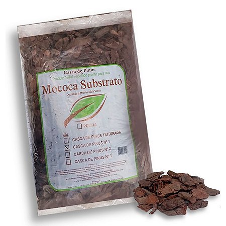 Casca de Pinus Rústica 40L