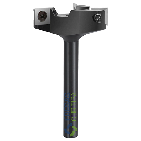 Fresa com 3 pastilhas para aplainar e desbaste haste 12mm