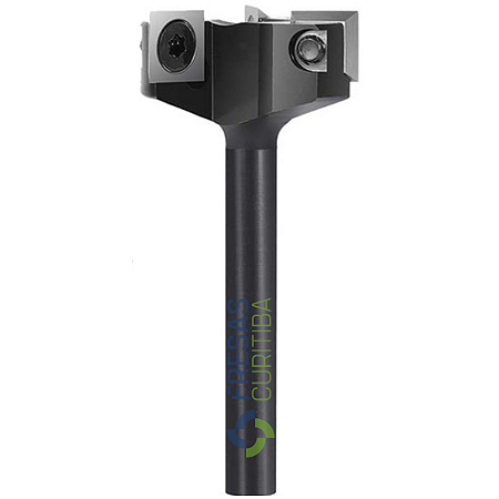 Fresa com 3 pastilhas para aplainar e desbaste haste 8mm X 35mm