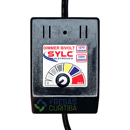 Controlador de rotação Dimmer para Tupia 1000/2000w Bivolt com cabo