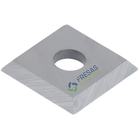 Pastilha 12x12mm espessura 2,2mm furo reto de 3,9mm