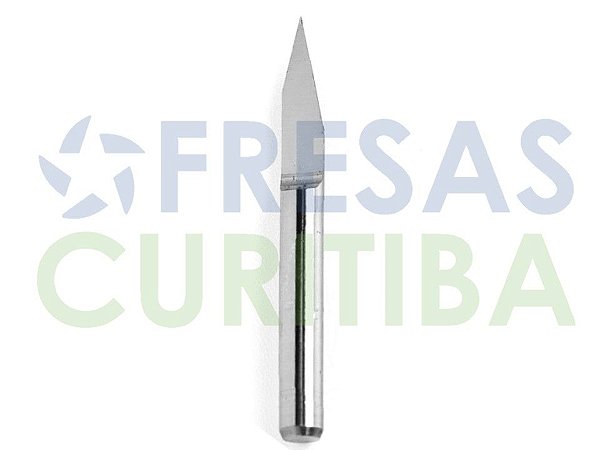 Fresa V-Bit com haste de 3,175mm metal duro