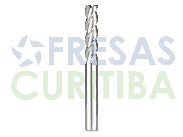 Fresa 3 cortes helicoidais HRC55