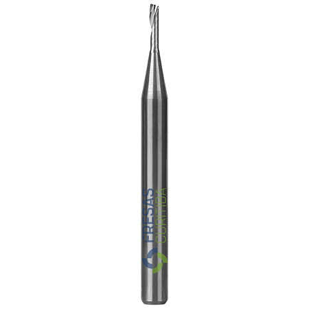 Fresa 1 corte helicoidal liso corte 1-2mm metal duro