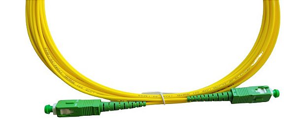 CORDÃO ÓPTICO SIMPLEX SC APC x SC APC 2.0MM x 1,5M MONOMODO