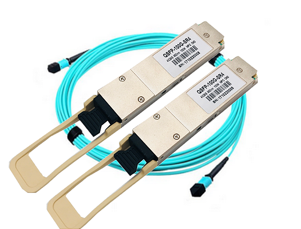 KIT QSFP28 100G SR MULTIMODO 850NM COM CABO MPO 5M