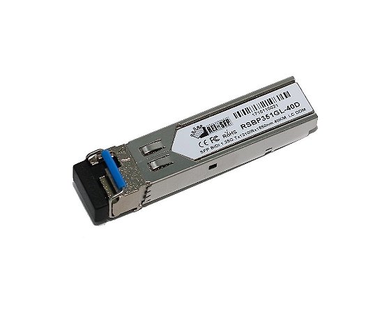 SFP 1.25G BIDI WDM MONOMODO TX1310NM RX1550NM 40KM  LC DDM