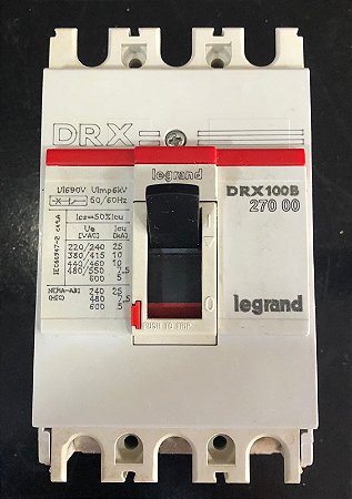 Disjuntor Tripolar 10KA -DRX100B - Marca PIAL LEGRAND