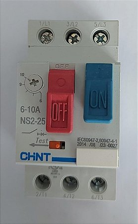 Disjuntor Motor 10A (6,3-10)NS225 495127 cod. 6416