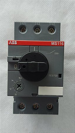 Disjuntor Motor 16A(10-16) 50KA MS116 ABB cod.9762
