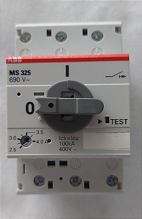 Disjuntor Motor 4A (2,5-4)100KA MS325 ABB cod.9292