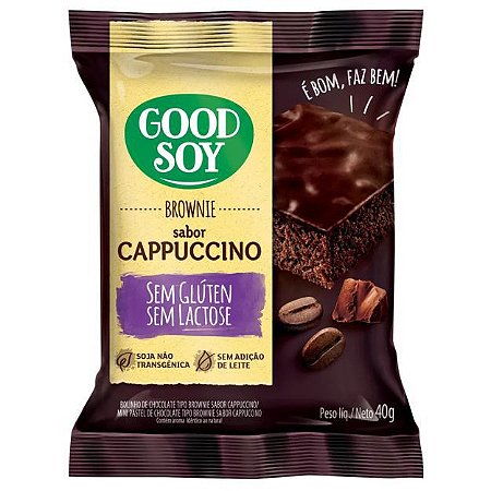 Brownie Sabor Cappuccino sem glúten e sem leite/lactos e 40g - Belive