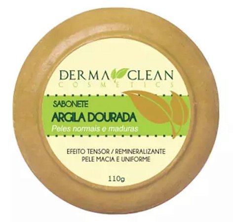 Sabonete de Argila Dourada 110g – Derma Clean Cosmetics.