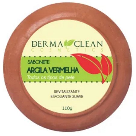 Sabonete de Argila Vermelha 110g – Derma Clean Cosmetics.