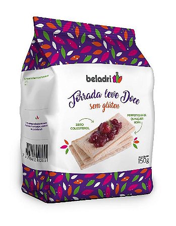 Torrada Leve Doce Sem Glúten 150g – Beladri