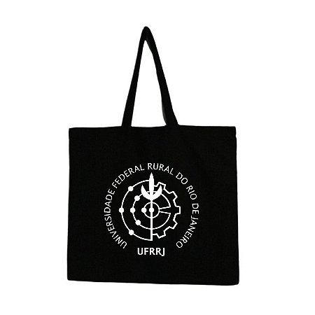 ECOBAG PRETA LOGO UFRRJ