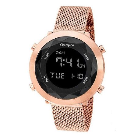 Relógio Feminino Champion Rosé Digital CH48028P - Revendedor Rommanel -  Viana Maria