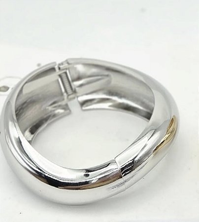 Bracelete orgânico ródio
