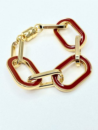 Pulseira Elos Grandes Marsala