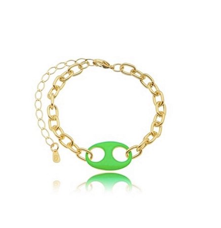 Pulseira lacre verde neon