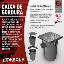 CAIXA DE GORDURA KRONA 18L COM CESTO 300x525x100