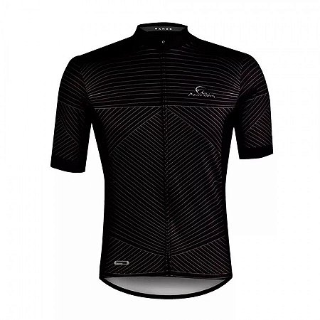 Camisa ciclismo masculina preta Clearance