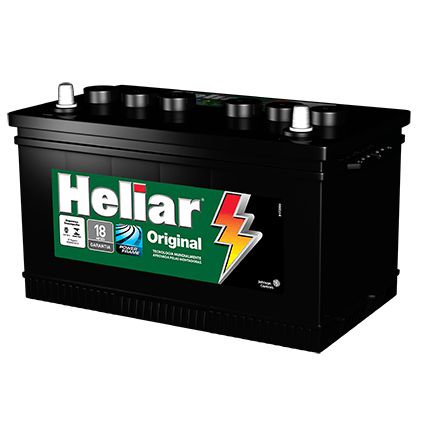 Bateria Heliar 75Ah – HG75LD Original de Montadora ( Cx. Alta )