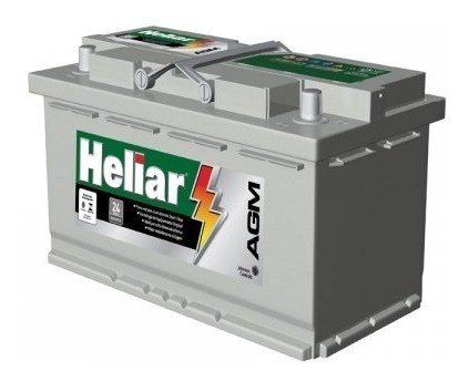 Bateria Heliar AGM 70Ah - AG70PD -  C/ Start-Stop