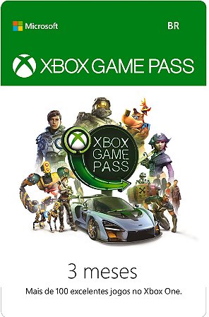 Xbox Game Pass - assinatura 3 meses - Produto Oficial