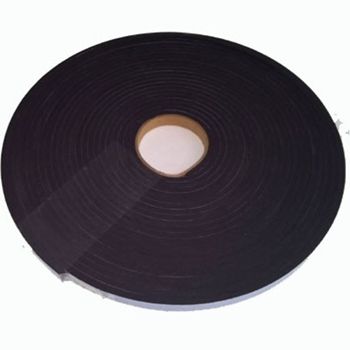 Fita de Vedação em Espuma de Neoprene Preto - 2mm x 10mm x 10m