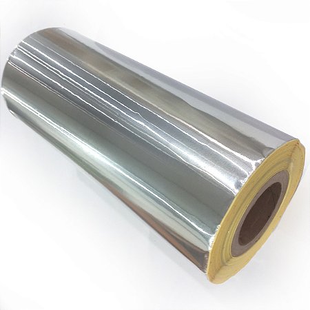 Bobina De Folha De Alumínio Adesivado 0,05mm (50 micra) x 40cm Largura x 75 Metros