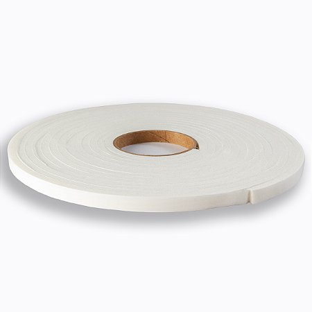Fita de Vedação em EVA Branco - 5mm x 8mm x 10metros