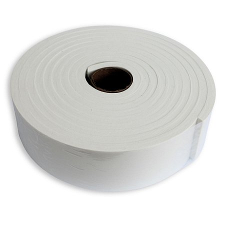 Fita de Vedação em EVA Branco - 10 mm x 70 mm x 5 metros