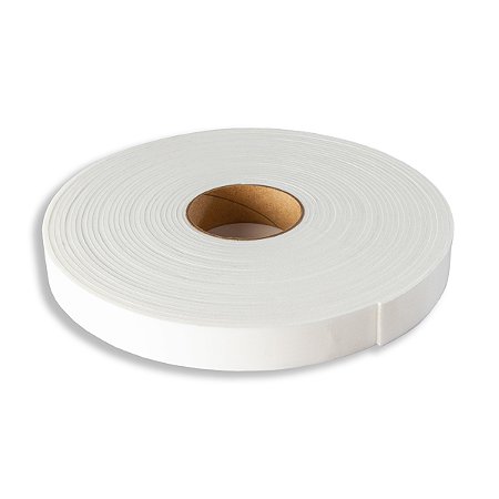 Fita de Vedação em EVA Branco Autoadesivo - 2mm x 20mm x 10 metros