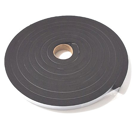 Fita de EVA Preto 15mm x 20mm x 5 metros - Moldura Espelhos com LED