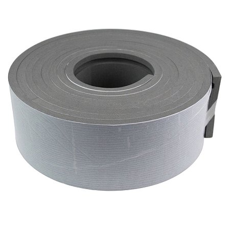 Rodapé de EVA Cinza Frisado Autocolante 10mm x 100mm x 5 metros