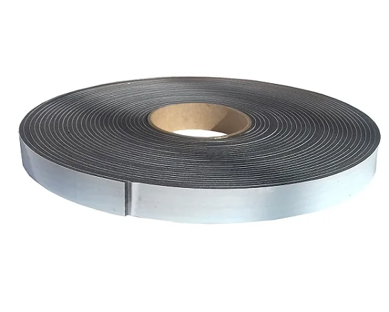 Fita de Vedação em PVC Preto Adesivado 1 face - 03mm x 30mm x 10m